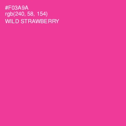 #F03A9A - Wild Strawberry Color Image